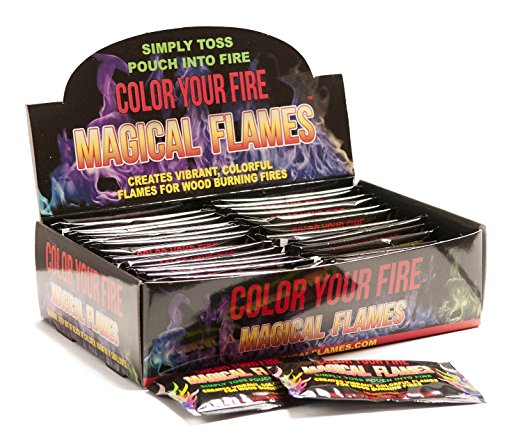 6. Magical Flames: Creates Colorful Flames For Wood Burning Fires