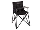 ciao! baby Portable High Chair for Travel, Fold Up High Chair with Tray, Black
