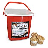 Light-A-Fire, All Natural Fire Starter. BBQ, Charcoal, Wood Fire. 30 Pods with Container