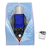AW Portable Large Chair Blue Personal Therapeutic Steam Sauna SPA Slim Detox Weight Loss Home