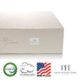 Brentwood Home 13-Inch Gel HD Memory Foam Mattress, Made in USA, CertiPUR-US, 25 Year Warranty, Natural Wool Sleep Surface and Bamboo Cover, Queen Size