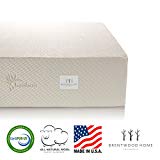 Brentwood Home 13-Inch Gel HD Memory Foam Mattress, Made in USA, CertiPUR-US, 25 Year Warranty, Natural Wool Sleep Surface and Bamboo Cover, Queen Size