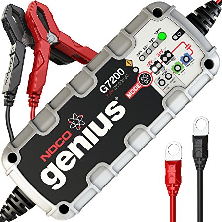 10. NOCO Genius G7200 12V/24V 7.2A UltraSafe Smart Battery Charger