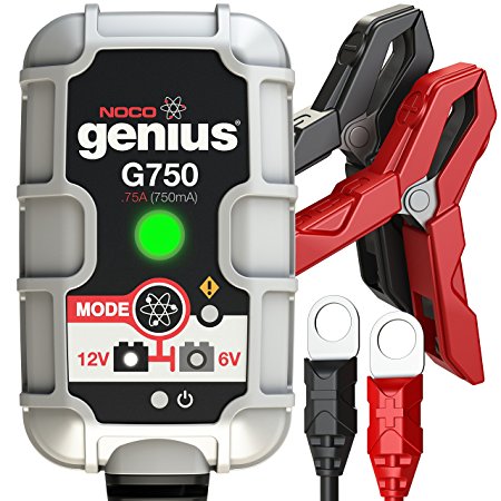 8. NOCO Genius G750 6V/12V .75A UltraSafe Smart Battery Charger