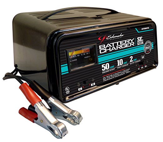 5. Schumacher SE-5212A 2/10/50 Amp Automatic Handheld Battery Charger