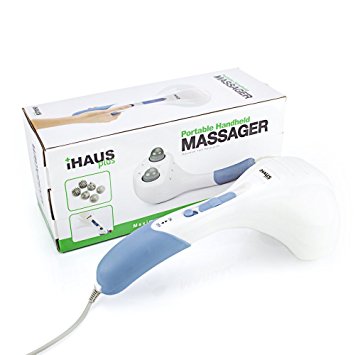 6. Double Head Electric Massager Percussion Action Handheld Massager