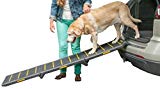 Pet Gear Tri-Fold Ramp 71 Inch Long Extra Wide Portable Pet Ramp for Dogs/Cats up to 200lbs, Patented Compact/Easy Fold with Safety Tether