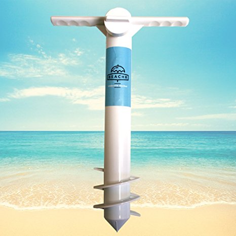 2. Beachr Beach Umbrella Sand Anchor | One Size Fits All | Safe Stand for Strong Winds