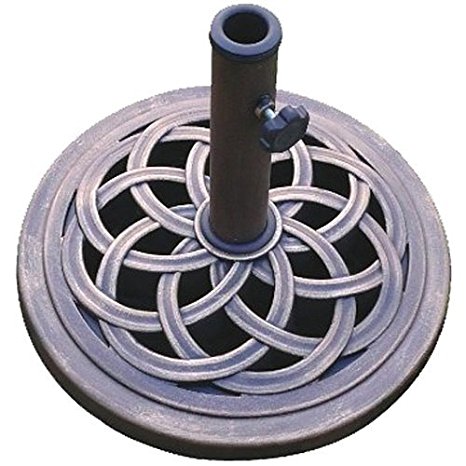 1. DC America UBP18181-BR 18-Inch Cast Stone Umbrella Base