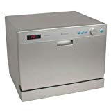 EdgeStar 6 Place Setting Countertop Portable Dishwasher - Silver