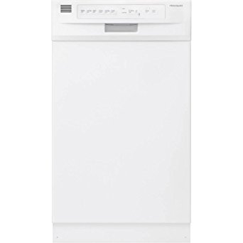 10. Frigidaire FFBD 1821MW Built in Full Console Dishwasher in, White.