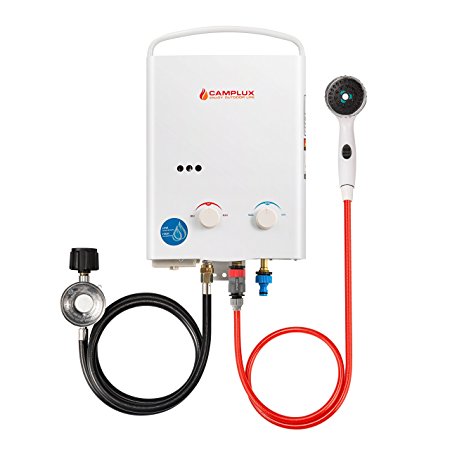 4. Camplux 5L 1.32 GPM Outdoor Portable Propane Tankless Water Heater