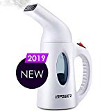 URPOWER Garment Steamer 130ml Portable 7 in 1 Handheld Fabric Steamer Fast Heat-up Powerful Garment Clothes Steamer with High Capacity for Home and Travel, Travel Pouch Included- Not for Abroad