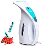 aickar 180ml Portable Garment Steamer, 800W Powerful Clothes Steamer, ETL Approved Handheld Fabric Steamer, Travel Steamers for Clothes and Curtains - White