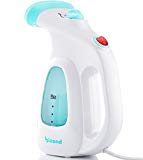 BIZOND Steamer for Clothes Travel and Home - Portable, Handheld Steamer for Garment and Fabric - Safe and Little Handy - Anti-Spill Compact Mini Steamer for Shirt, Curtain with Accessories (White)
