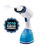 Secura Instant-Steam Handheld Garment and Fabric Steamer with Stainless Steel Soleplate and Accessories, 1000-Watt 360° Rotating Non-Bind Cord (2-Year Warranty)