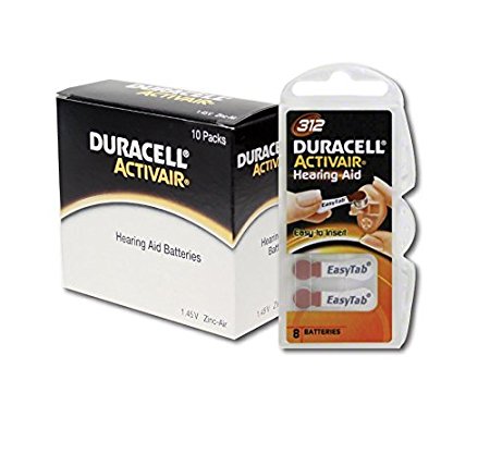 6. Duracell Activair Hearing Aid Battery