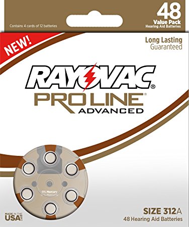 4. Rayovac Proline Advanced Mercury-Free Hearing Aid Battery