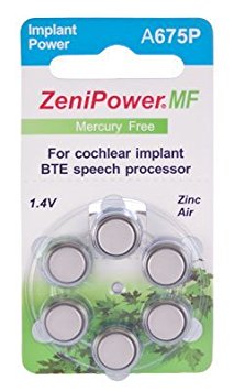 1. Zenipower Cochlear Implant Hearing Aid Battery