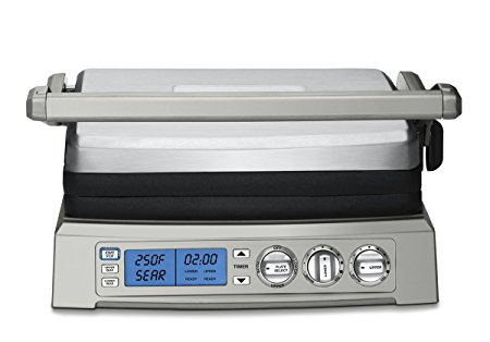 9. Cuisinart GR-300WS Griddler Elite Grill, Stainless Steel