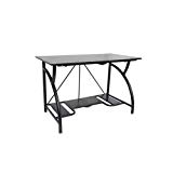 Origami Multi Purpose Folding Wooden Office Computer Furniture Table Desk, Black