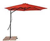 California Sun Shade Cantilever Umbrella Round 10' Terracotta