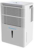 Keystone KSTAD50B Energy Star 50-Pint Portable Dehumidifier for 3000 Sq. Ft. with 6.4-Pint Bucket Capacity and Full Bucket Alert, White