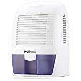 Pro Breeze Electric Mini Dehumidifier, 2200 Cubic Feet (250 sq ft), Compact Portable Damp Air, Mold, Moisture in Home, Kitchen, Bedroom, Basement, Caravan, Office, Garage