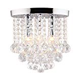 Surpars House Crystal Chandelier,3 Lights,11