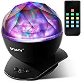 [Upgraded Version] SOAIY Soothing Aurora LED Night Light Projector with Timer,Remote,Music Speaker,8 Lighting Modes,Relaxing Light Show,Mood Lamp for Baby Kids, Adults,Living Room