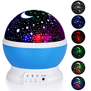 10. Adoric Night Lighting Lamp, Star Light Rotating Projector