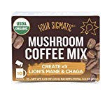 Four Sigmatic Mushroom Coffee with Lion’s Mane & Chaga For Concentration + Focus, Vegan, Paleo, Gluten Free, 0.09 Ounce (10 Count)