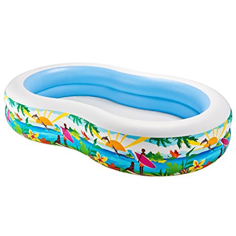 9. Intex Swim Center Paradise Inflatable Pool,