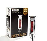 Wahl Professional Series Detailer #8081 - With Adjustable T-Blade, 3 Trimming Guides (1/16 inch - 1/4 inch), Red Blade Guard, Oil, Cleaning Brush and Operating Instructions, 5-Inch