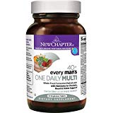 New Chapter Every Man's One Daily 40+, Men's Multivitamin Fermented with Probiotics + Saw Palmetto + B Vitamins + Vitamin D3 + Organic Non-GMO Ingredients - 72 ct (Packaging May Vary)