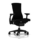 Herman Miller Embody Chair: Fully Adj Arms - Graphite Frame/Base - Standard Carpet Casters