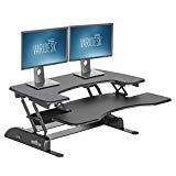VARIDESK - Height Adjustable Standing Desk Converter - Pro Plus 36 - Stand Up Desk for Dual Monitors - Black