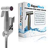 Aqua Nexis Premium Bidet Sprayer for Toilet, Stainless Steel Bathroom Handheld Spray, Best Used for Personal Hygiene and Potty Toilet Hygiene-Perfect Bottom Cleaner Spray and Shower Attachment