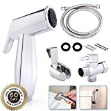 JP Bathroom Master's Full Pressure & Leakproof Handheld Bidet Toilet Sprayer Kit | Hand Held Cloth Diaper Sprayer for Toilet | Easy to Install Bathroom Diaper Sprayer with Adjustable Pressure Control