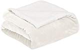 AmazonBasics Soft Micromink Sherpa Throw Blanket - Full/Queen, Cream