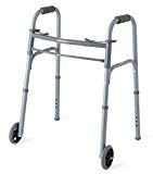 Medline Junior Two-Button Folding Walker with 5