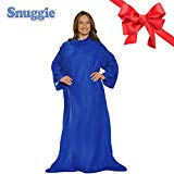 SNUGGIE- The Original Wearable Blanket That Has Sleeves, Warm, Cozy, Super Soft Fleece, Functional Blanket with Sleeves & Pockets for Adult, Women, Men, As Seen On TV- Blue