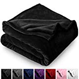 Bare Home Kids Microplush Fleece Blanket - Twin/Twin Extra Long - Ultra-Soft Velvet - Luxurious Fuzzy Fleece Fur - Cozy Lightweight - Easy Care - All Season Premium Bed Blanket (Twin/Twin XL, Black)