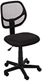 AmazonBasics Low-Back Computer Task Office Desk Chair with Swivel Casters - Black, BIFMA Certified