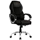 Home Office Chair Desk Chair Ergonomic Computer Chair with Arms Lumbar Support Headrest Modern Task Adjustable Swivel High Back Mesh Wide Seat Comfortable Executive Chair for Adults Women Men,Black