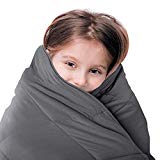 LUNA Kids Weighted Blanket | 5 lbs - 36x48 - Child Size Bed | 100% Oeko-Tex Certified Cooling Cotton & Premium Glass Beads | Designed in USA | Heavy Cool Weight for Hot & Cold Sleepers | Dark Grey