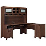 Bush Furniture Achieve L-Desk with Hutch