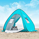 WolfWise UPF 50+ Easy Pop Up Beach Tent Sun Shelter Quick Instant Automatic Portable Sport Umbrella Baby Canopy Cabana Sun Shade