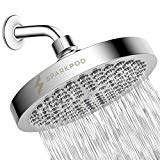 SparkPod Shower Head - High Pressure Rain - Luxury Modern Chrome Look - Easy Tool Free Installation - The Perfect Adjustable Replacement For Your Bathroom Shower Heads