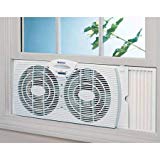 Holmes Dual Blade Twin Window Fan, White. Holmes HAWF2021